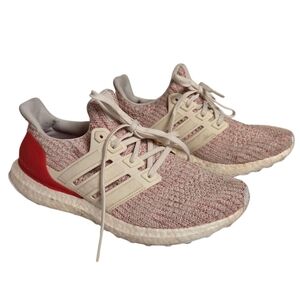 Adidas UltraBoost Women's Size‎ 8 Active Red Knif Running Athletic Shoe Lace UP